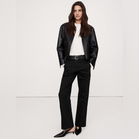 NWT! Banana Republic Black The Weekender Straight Leg Pant - Multiple Sizes💙